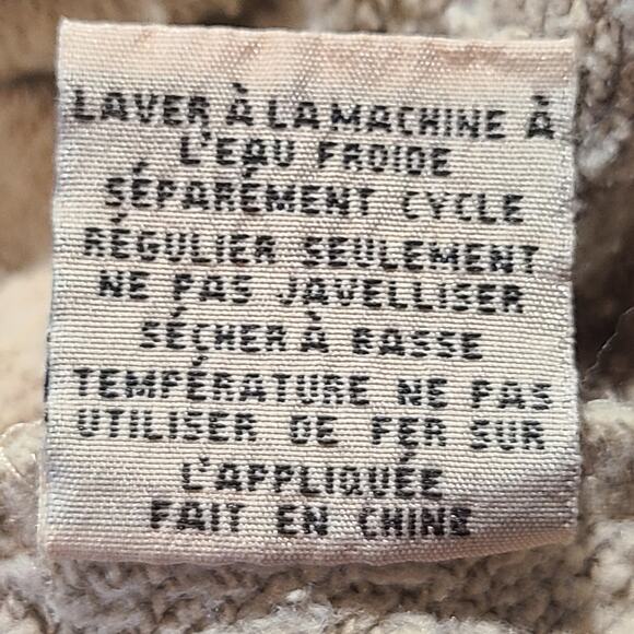 Sofia Franklyn with an F Graphic Sweatshirt Tan Beige Women's SIze XL 2916 - Picture 4 of 7